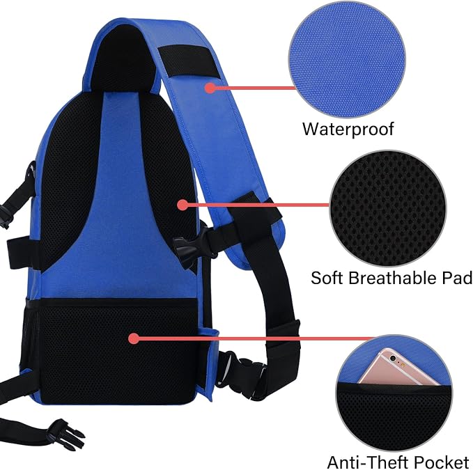 MOSISO Camera Sling Bag, DSLR/SLR/Mirrorless Camera Backpack Case Shockproof - Image 4