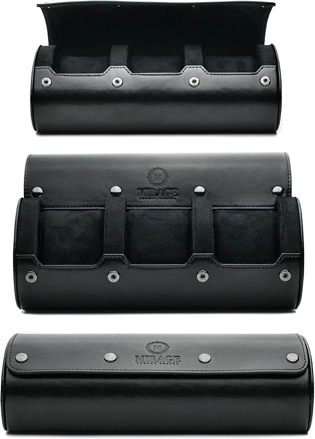 Travel Watch Case – 3 Watch Organizer Travel by MirageLuxuryTravel
