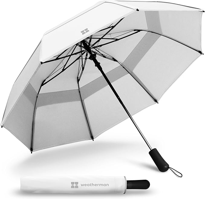 Weatherman Premium Collapsible Small Travel Umbrella Compact by Weatherman
