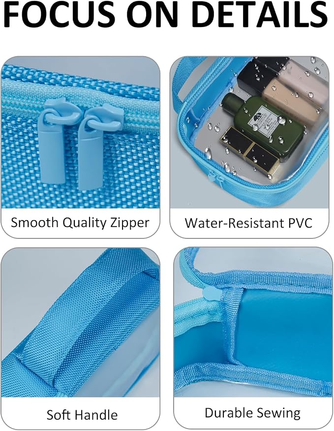 Moyad TSA Approved Clear Toiletry Bag, 1 Pack Quart Size 3-1-1 Liquids Pouch - Image 3