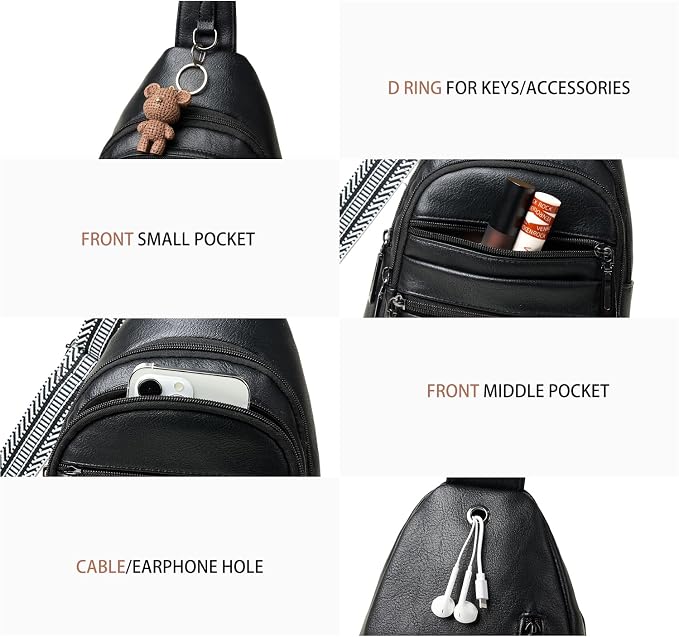 Sling Bag for Women Cross Body Bags Fanny Packs Shoulder Bag Sling Backpack - Image 7
