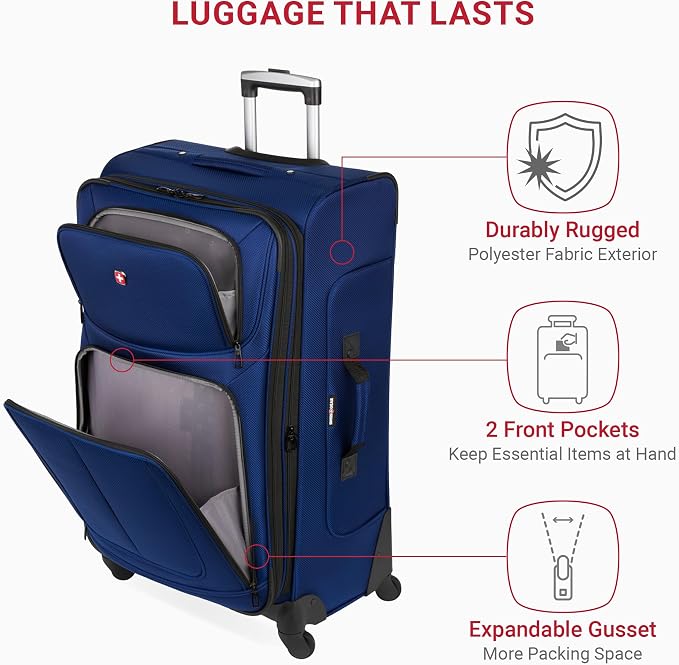 SwissGear Sion Softside Expandable Luggage, 3-Piece Set - Image 4