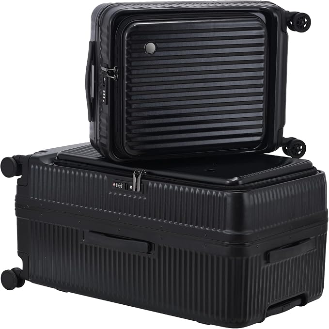 2 pieces 20/29 Aluminum Frame Carry On and Checked Luggage Set by Kaleenie