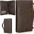 Top Grain Leather Travel Passport Wallet Holder Case by CataPurusLeatherCrafts
