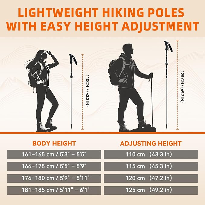 Collapsible Trekking Poles for Hiking - Image 8
