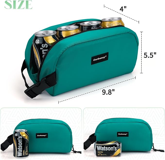 Cerbonny Small Cooler Bag Freezable Lunch Bag - Image 4