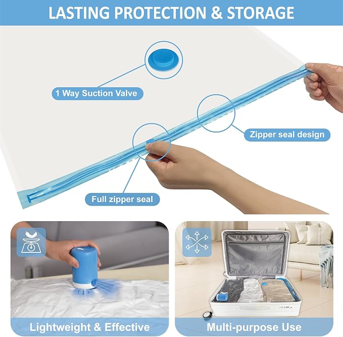 12 Pack Travel Vacuum Storage Bags - Image 6