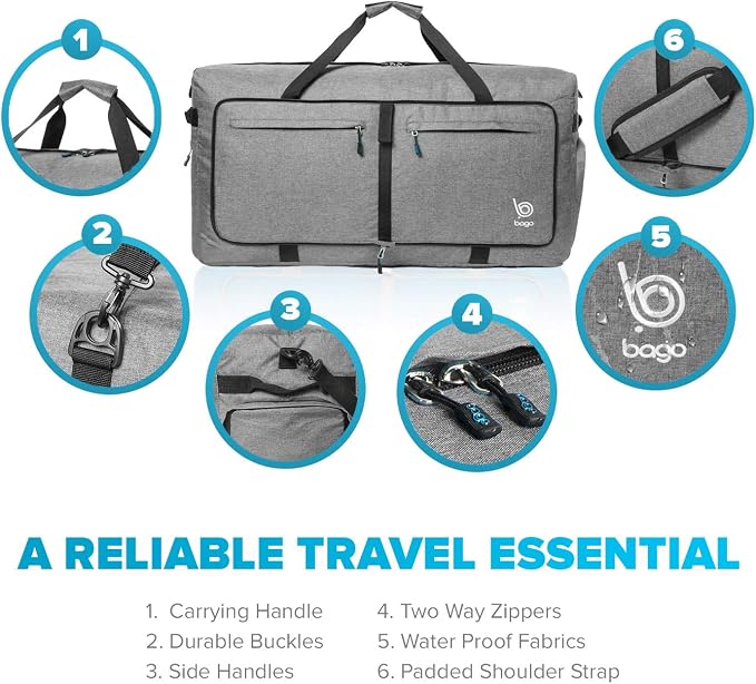 Bago Large Foldable Duffel Bags - Image 5