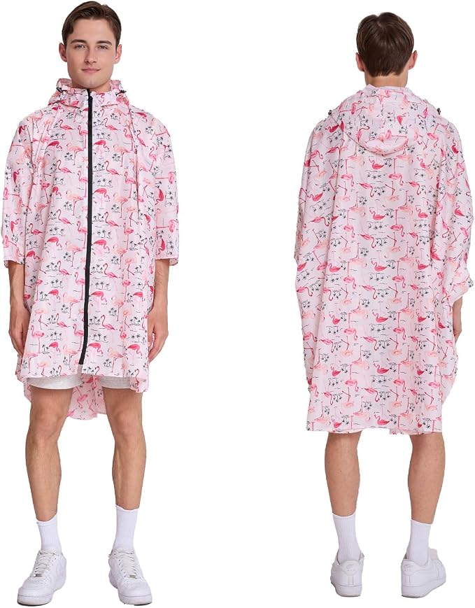 Cloak raincoat Unisex poncho Adult hooded men and women - Image 2
