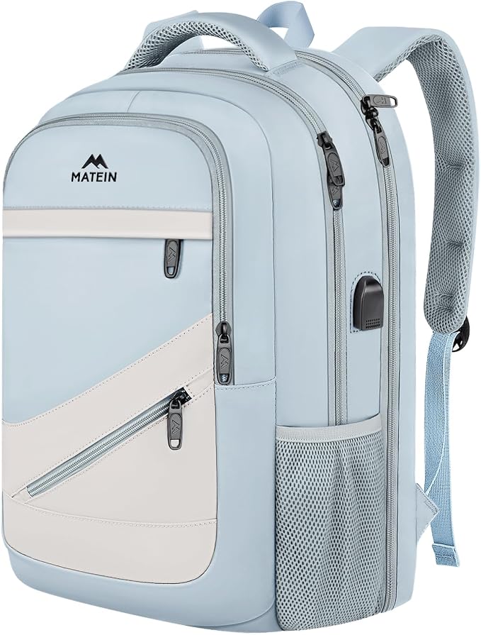MATEIN Large College Laptop Backpack, Water Resistant Nurse Travel Backpack by MATEIN