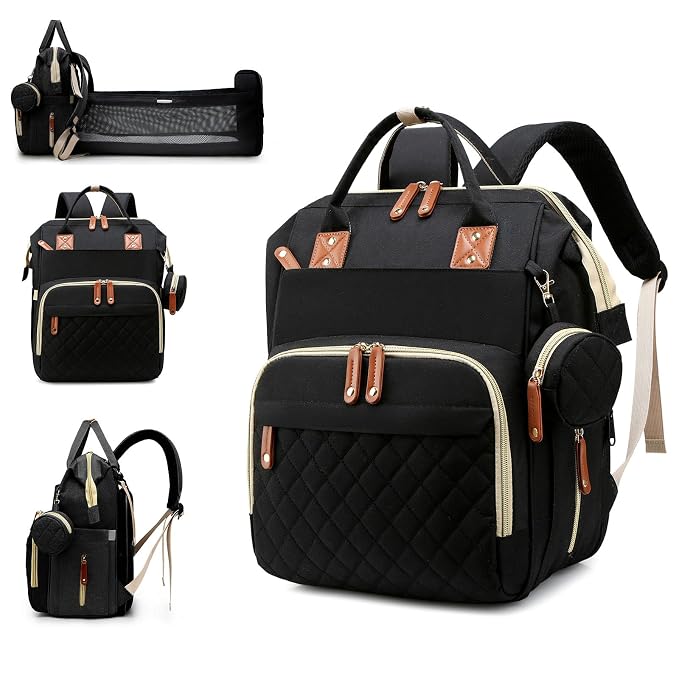 Diaper Bag, Backpack with Changing Station, Waterproof Baby Bag by Awanhe