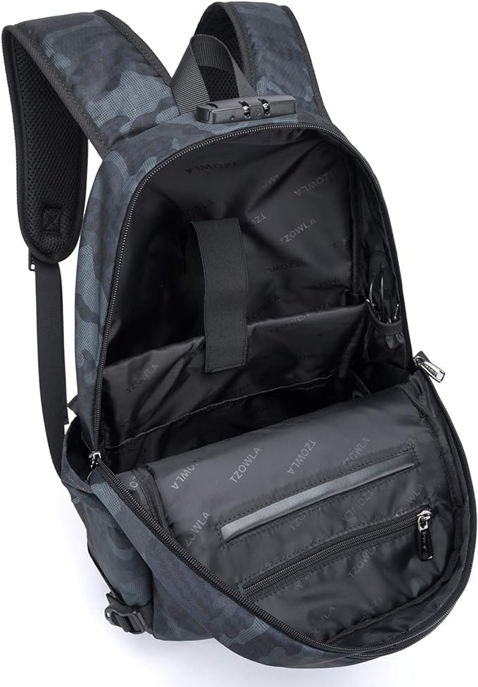 Tzowla Business Laptop Backpack Water Resistant Anti-Theft Backpack - Image 3