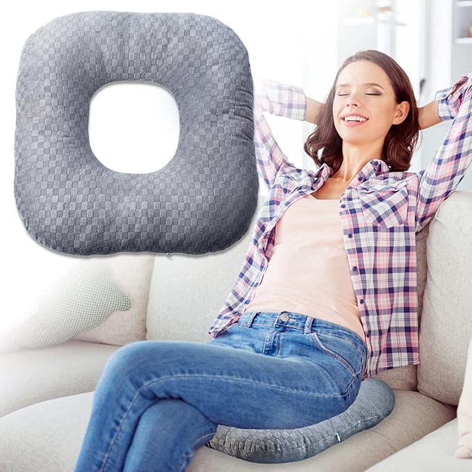 Stuffed Donut Pillow Seat Cushion | by Vinban