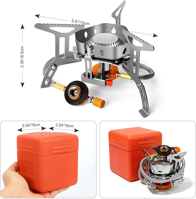 Odoland 3500W/6800W Windproof Camp Stove Camping Gas Stove - Image 5