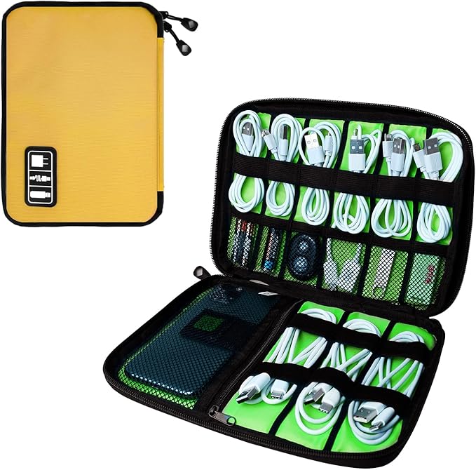 Electronics Travel Organizer, Portable Waterproof Electronic Travel Storage Bag by Lcsmaokin