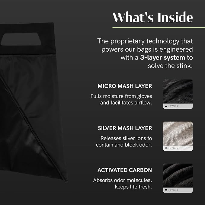 Salt Glove Bag Smell-Proof Durable Odor Containing Bag - Image 3