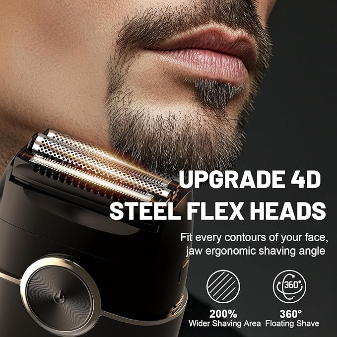 Electric Foil Shavers for Men: Upgraded Mini Electric Razor - Image 2