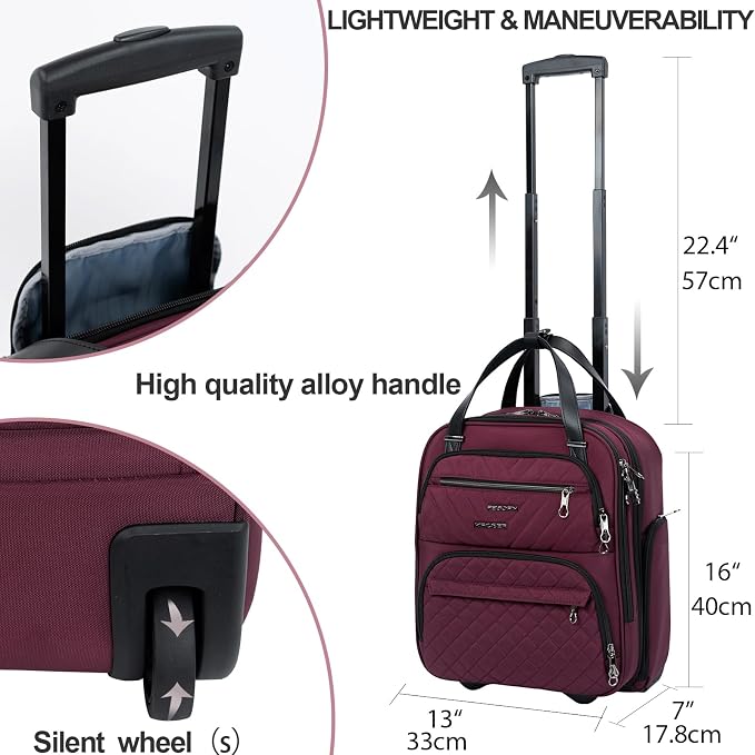 KROSER Carry On Underseat Multi-functional, 16-inch Underseater Lightweight - Image 3