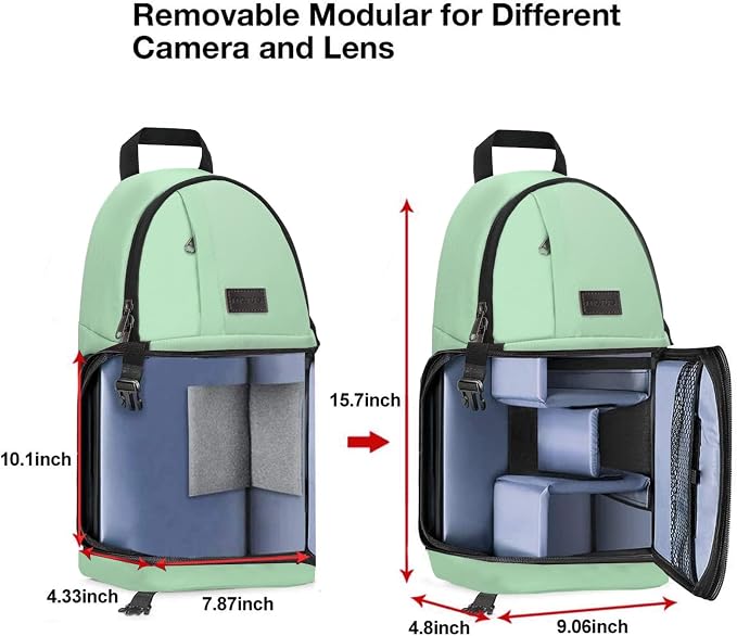 MOSISO Camera Sling Bag, DSLR/SLR/Mirrorless Camera Backpack Case Shockproof - Image 5