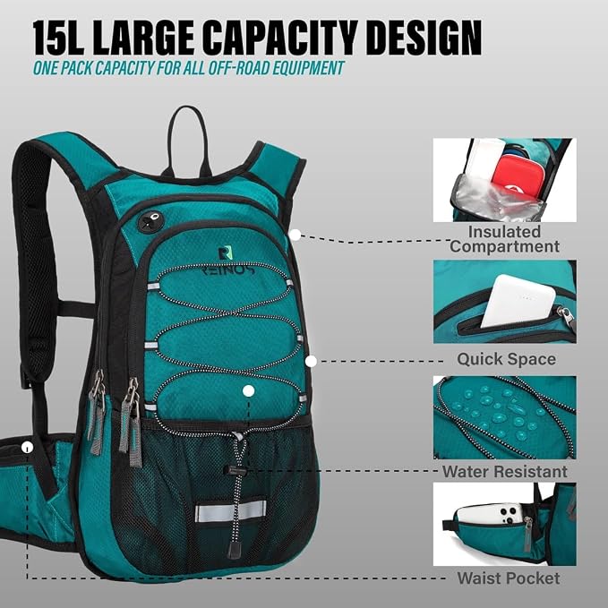 Hydration Pack Backpack with 3L Water Bladder - Image 2