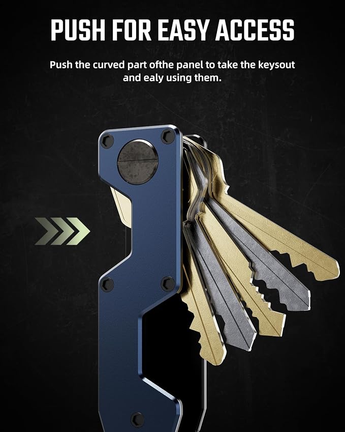Key Organizer Compact Key Holder Metal Key Chain Minimalist key case key holder - Image 4