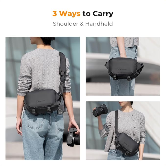 K&F Concept 2 in 1 Sling Bag Everyday Shoulder Bag & Multifunction Photography - Image 7