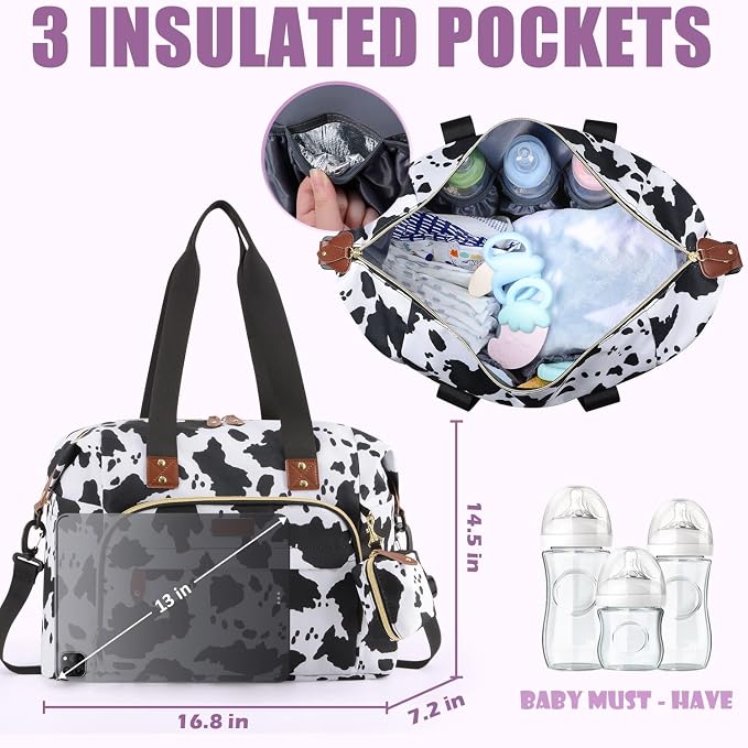 Tuwubi Diaper Bag Tote, Baby Diaper Bag - Image 4
