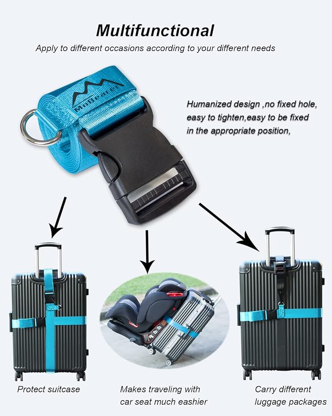 Car Seat Travel Belt to Suitcase, Car Seat Travel Strap to Convert Kid Car Seat - Image 6