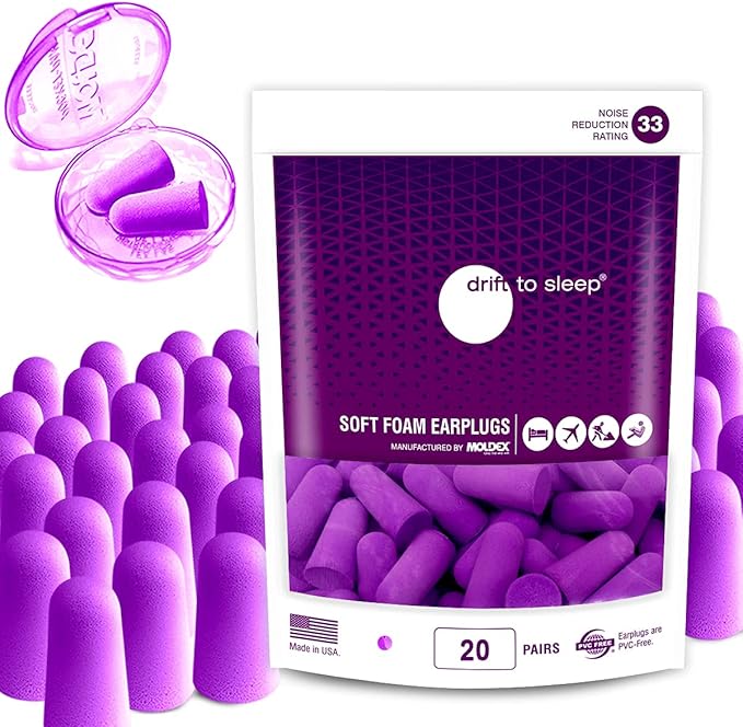 MOLDEX Ultra Soft Foam Earplugs 20 Pairs Comfortable Earplugs by DRIFTTOSLEEP
