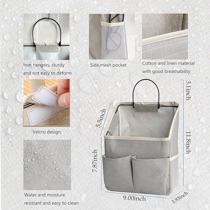 2 Pack Wall Hanging Storage Bag, Wall Hanging Organizer - Image 2