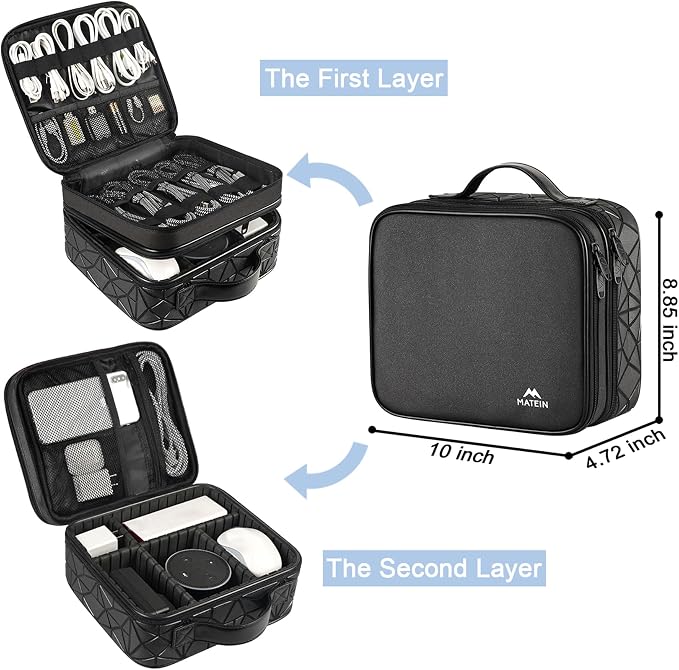 MATEIN Cable Organizer Bag, Waterproof Travel Electronic Storage, Shockproof - Image 2