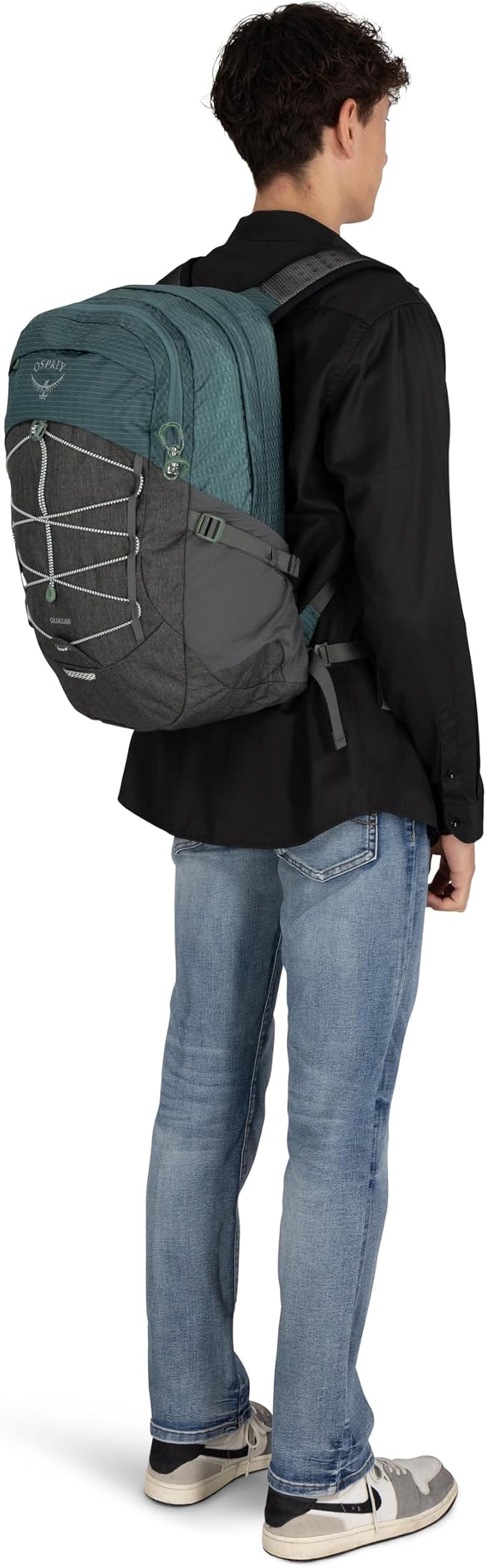 Osprey Quasar 26L Commuter Backpack, Cascade Blue/Coal Grey Heather - Image 11