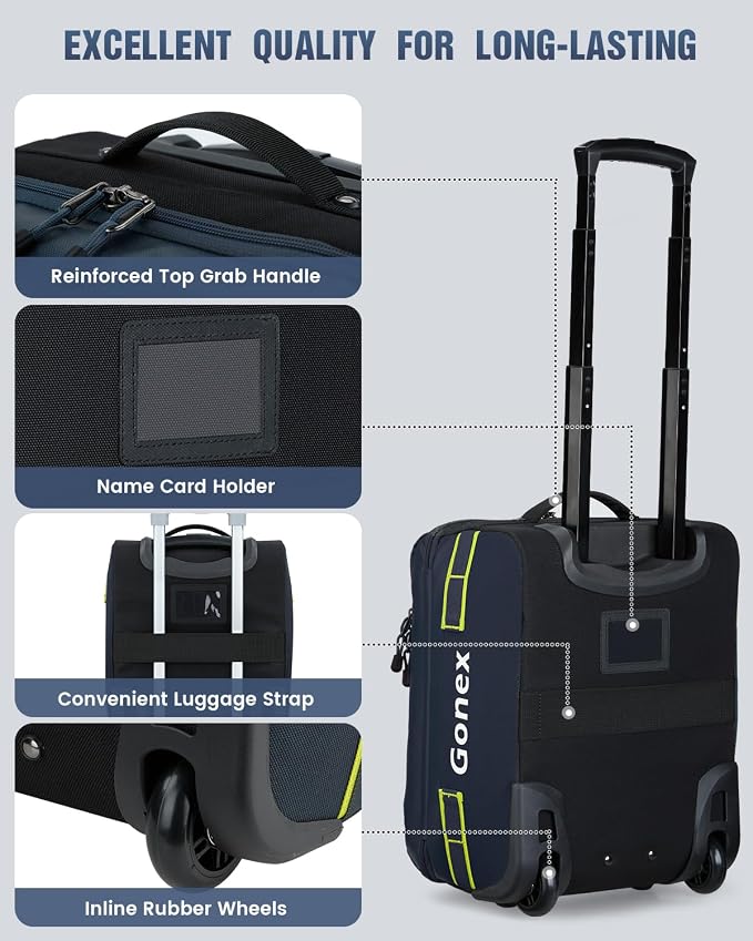 Gonex Waterproof Underseat Carry on Luggage - Image 6