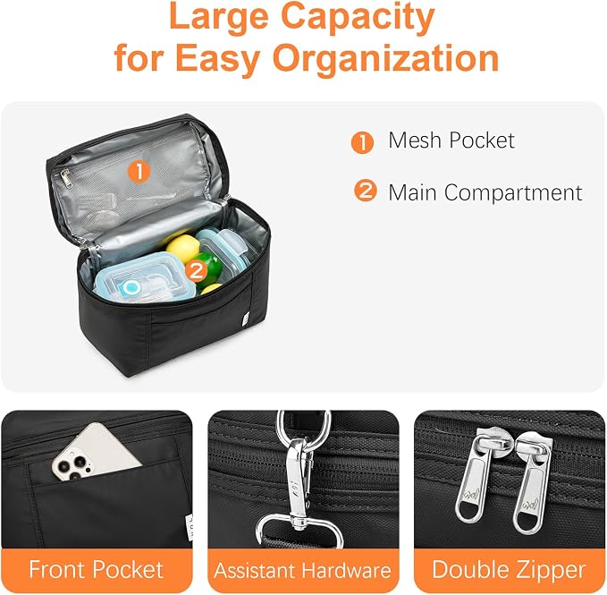 NOL Natural Organic Lifestyle Small Insulated Lunch Bags - Image 5