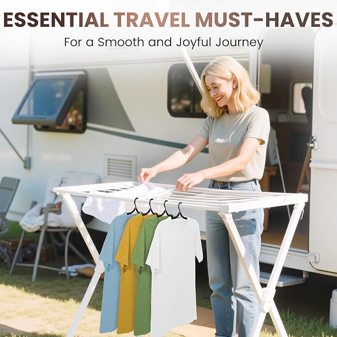 10 Pack Foldable Travel Hangers - Image 7