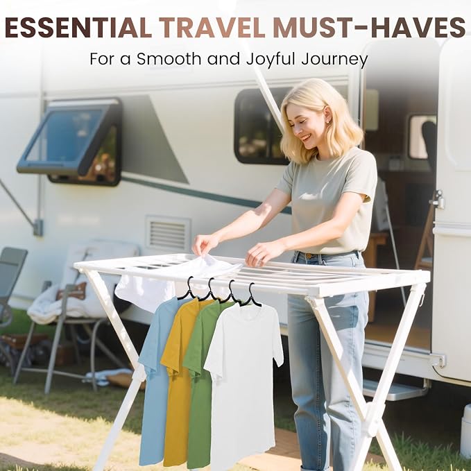 20 Pack Foldable Travel Hangers - Image 6
