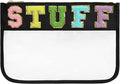 DYSHAYEN Chenille Letter Clear Zipper Pouch by DYSHAYEN