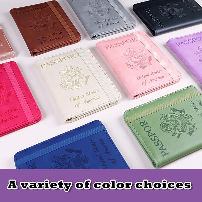 Melsbrinna Premium Leather Passport Holder Covers Case, Waterproof Rfid - Image 7