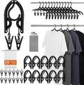 10 Pack Foldable Travel Hangers by HUGOMOVA