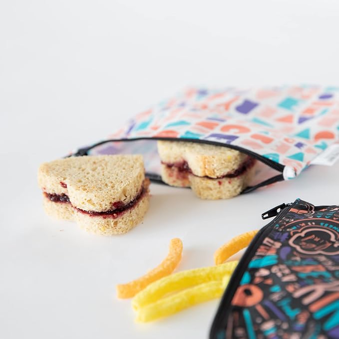 Bumkins Reusable Sandwich and Snack Bags, - Image 2