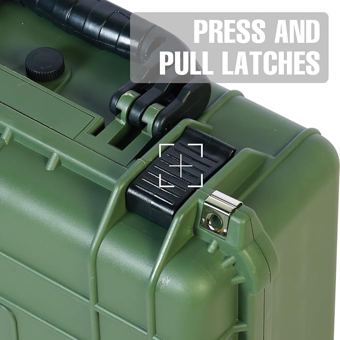 16x 12.8x 6.8 Inch Hard Case, Portable Weather Waterproof Protective Camera Case - Image 4