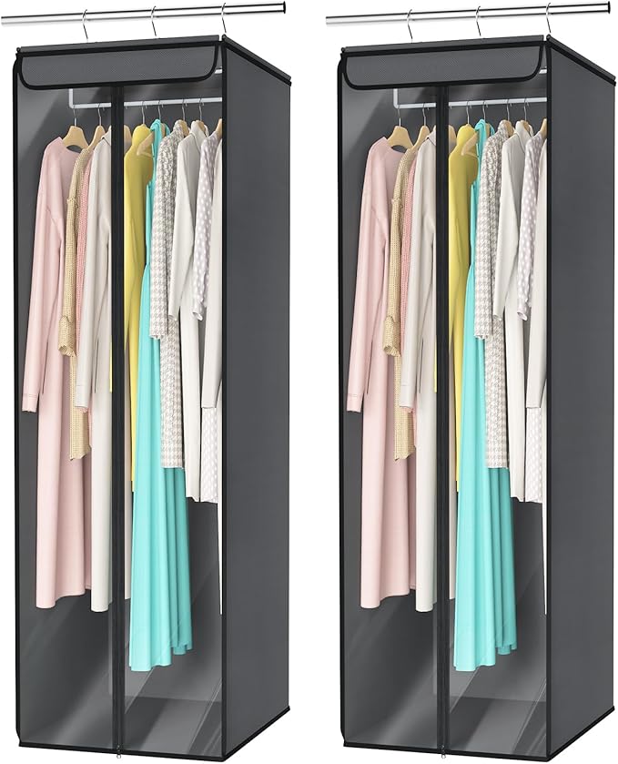 Univivi Garment Bags for Hanging Clothes, Large Clothes Storage Bags Closet by Univivi