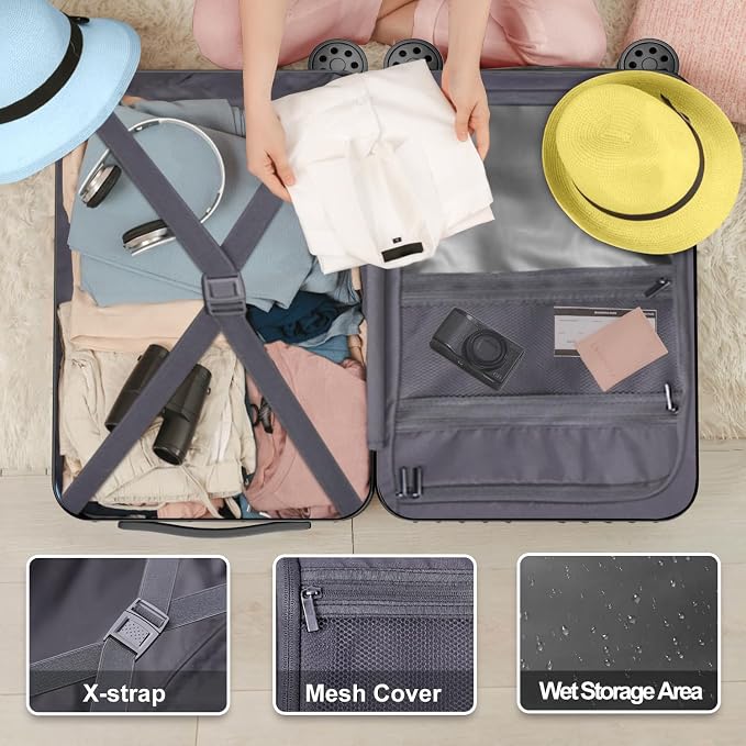 Krute Luggage Sets 2 Piece Suitcase - Image 6