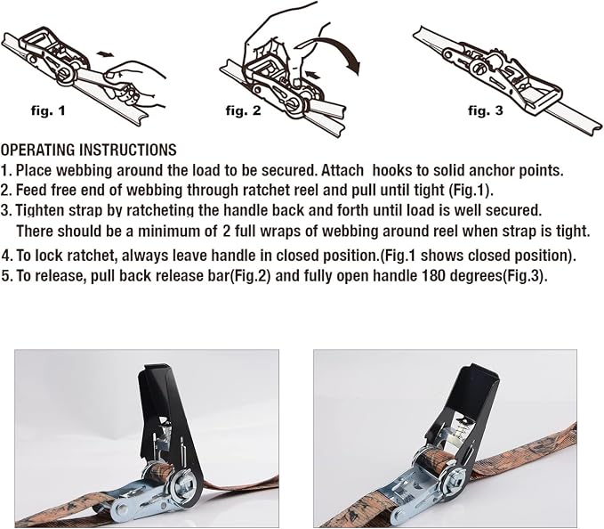 XSTRAP STANDARD Ratchet Tie Down Straps - Image 6