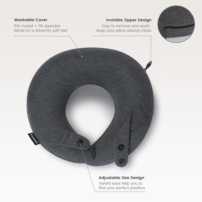Inflatable Neck Pillow, Premium Travel Neck Pillow - Image 3