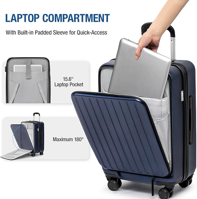 KYME Luggage Sets, 100% PC Suitcase - Image 2