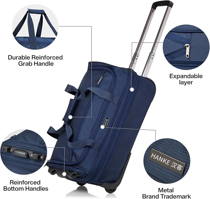 Hanke Expandable Carry On Luggage Suitcases - Image 7