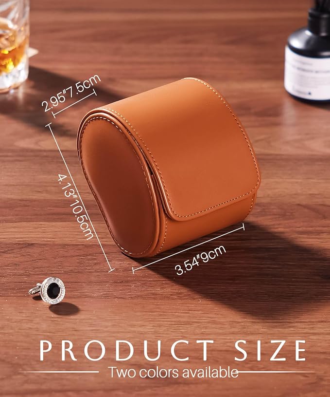 Homde Travel Watch Box Leather: Traveling Case - Image 3