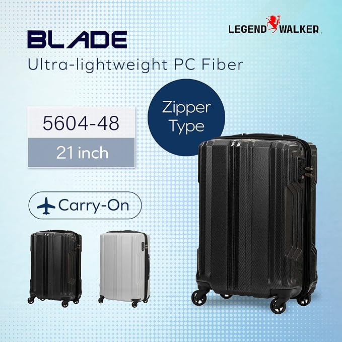 LEGEND WALKER BLADE-Ultralight PC Fiber Luggage, 5604-48-WHCB - Image 2