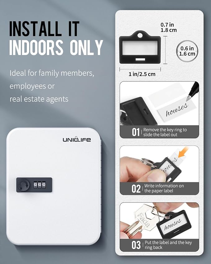Uniclife 20 Position Key Cabinet - Image 7